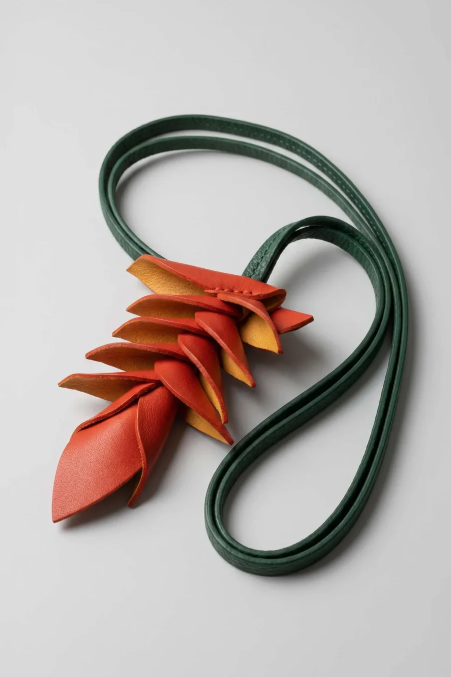 Heliconia - Leather Flower Charm